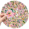 50 Pegatinas de Papel de Oro para Manualidades Folclóricas Mexicanas PET para Funda de Teléfono, Agenda, Computadora, Decoración de Regalo Navideño