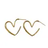 Exquisitos Pendientes en Forma de Corazón para Mujer, Diseño Simple y de Nicho, Joyería para Orejas Exagerada de Alta Gama en Forma de Corazón, Estilo Nuevo, Comercio Exterior Transfronterizo al por Mayor