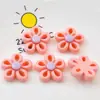 Acessórios de Resina Flor Cortada Cor Sólida Brilhante DIY Headwear Grampo de Cabelo Capa de Celular Fivela de Sapato Adesivo para Copo d'Água