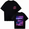 Camiseta Kpop Demon Slayer Saja Boys Harajuku Cuello Redondo Casual Anime Camisetas para Unisex