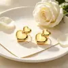 Aretes Metálicos Texturizados Retro Personalizados con Varios Estilos a Elegir, Estilo Ligero y Maduro, Aretes Sencillos para el Día a Día al por Mayor