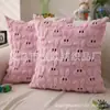 Funda de Almohada Conejo de Pascua Transfronteriza Estilo Ins Cojín de Felpa Acolchado Almohada para Sala de Estar de Vacaciones Almohada de Cintura