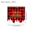 Nuevos Platos de Papel, Vasos de Papel, Servilletas de Papel, Suministros de Vajilla para Fiesta Temática Navidad Blanca, Galleta Verde, Manglar de Amazon