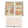 Conjunto de Cortadores de Unha de Aço Inoxidável Rose Gold Cortador de Unha Transfronteiriço Conjunto de 18 Peças Ferramentas de Manicure Doméstica Pronto para Entrega