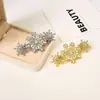 Novos acessórios de cabelo flor de diamante grampo de cabelo três bordas de floco de neve clipes de cabelo franja clipe de mola fabricantes atacado