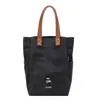 Bolsa de lona casual bordada con dibujos animados para mujer, nuevo estilo 2026, gran capacidad, adecuada para estudiantes, para ir al trabajo y versátil para el uso diario como bolso de hombro o bolso de mano
