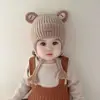 Touca de Bebê Lã Gorro Infantil Outono Inverno Meninos e Meninas Fofo Tricô Super Adorável Quente À Prova de Frio Proteção de Orelha Chapéu
