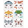 Tatuagem Adesivo de Decoração Temporária Facial com Glitter Europeu e Americano para Crianças Desenho Animado Animal Fofo