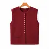 Otoño 2026 Nuevo Chaleco de Punto sin Mangas con Cuello Redondo Chaqueta Cárdigan Estilo Corto Ropa para Mamá Mujer