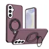 Aplicável para Samsung S26FE Phantom Magnético Suporte de Rotação 360 Capa de Celular A18 Pintura em Spray Capa com Sensação de Pele Proteção contra Quedas