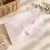 Sobres Florales Vintage en Relieve con Paisajes de Primavera Transfronterizos con un Toque de Lujo, Invitaciones Frescas y Románticas para Ocasiones Especiales