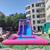 Escorregador aquático inflável em formato de coqueiro, adequado para acampamentos ao ar livre e festas na piscina, disponível com descontos especiais para compras em grande quantidade.