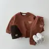 INS Ropa para Bebés y Niños Gorro de Lana Cónico de Color Caramelo con Cabeza de Oso Bordada para Niños y Niñas