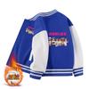 Tops de Béisbol para Niñas Otoño e Invierno 2025 Nuevo Abrigo de Terciopelo para Niños Más Fácil de Combinar Ropa para Niños Tops de Moda para Niñas