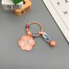 Llavero acrílico creativo con forma de tarjeta de personaje, con el significado de "Paz y Alegría", colgante para bolso, bonitos accesorios.