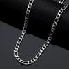 Direto da fábrica lote colar de aço titânio feminino corrente O corrente de lábio banhado a ouro real 18k não desbota corrente da clavícula corrente de pescoço corrente lisa