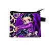 Bolsa de monedas de dibujos animados Miss Betty Estampado LOVE Cierre de cremallera Almacenamiento Bolsa pequeña Portátil para niñas Llavero para monedas Venta al por mayor