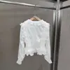 Blusa Elegante de Palacio para Mujer Otoño 2026, Corte Holgado con Volantes, Favorecedora y Chic para un Look Maduro y Sofisticado