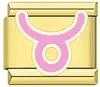 Novo Modelo de Pulseira de Módulos com 12 Signos do Zodíaco, Aço Inoxidável Italiano, Padrão Dourado por Galvanoplastia com Gotejamento de Óleo, Acessório de Pulseira Personalizado DIY Grátis