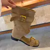 Primeiro Encontro Temporada Estilo Retrô Botas Merade Botas de Cano Alto Sandálias de Verão Femininas 2026 Novo Estilo Par Super Bonito para Usar com Saias Empilhadas