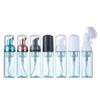 Botella de Mousse Verde Transparente de 60 ml, Botella de Burbujas, Botella Espumosa a Presión, Botella para Limpiador Facial, Botella de Espuma Recargable de Viaje de 30 ml