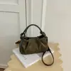 Bolso único en forma de media luna, nueva moda 2026, bolso minimalista para debajo del brazo, diseño plisado, bolso de hombro estilo coreano, bolso cruzado