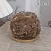 Hilo de mohair mezclado a mano con textura de pelo, hilo especial para bolsos de bricolaje, color caramelo, suave para sombreros hechos a mano, hilo para suéteres de ganchillo