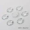 Ronda Multifacética Acrílico Cosido a Mano Doble Agujero Fondo Plano Rhinestones Acrílicos Material de Bricolaje Más Vendido Accesorios para Joyería