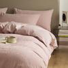 Conjunto de Cama de Quatro Peças Espesso Escovado 100% Algodão Classe A com 60 Fios, Lençol de Cama Jacquard Tridimensional Lavado de Luxo Leve e Conjunto de Lençol com Elástico