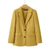 Chaqueta de traje con estampado de rosas rosas para mujer, primavera, otoño, versátil, para ir al trabajo, casual, top, chaqueta de traje adelgazante