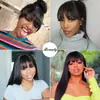 Peluca de venta caliente en AliExpress para mujer, pelo largo, moda, flequillo al aire, peluca de pelo largo liso, peluca, tocado, fábrica, en stock