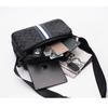 Bolso de Hombro Horizontal Estilo Coreano para Hombre de Calle Bolso Cruzado de Pareja para Hombre a la Moda Bolso Cuadrado Pequeño con Letras Bolso de Marca de Moda para Hombre