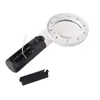 Luz LED de mano de 10 anillos para que los ancianos lean y reparen, espejo principal 5x, espejo secundario 20x, lupa HD 75-10L