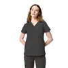 Uniforme de enfermería personalizado para mujer de Amazon, de manga corta, moderno, con logo personalizado, adecuado para personal de hospital y personal médico