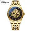 Reloj de pulsera CHENXI/Chenxi Marca Dragón Dorado Reloj para hombre transfronterizo venta al por mayor reloj de cuarzo impermeable calendario reloj para hombre