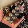 Sencilla banda para el cabello de diamantes de imitación de alta elasticidad que combina con todo, no daña el cabello, anillo de toalla sin costuras, liga para el cabello, banda elástica cubierta de cuero, accesorios para la cabeza