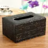 Caja de Pañuelos de Papel Texturizada para Uso Doméstico, Impermeable y Resistente al Desgaste, Logo Personalizable, Caja de Almacenamiento de Cuero para Oficina y Hotel, Moderna y Sencilla