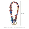 Cordón Personalizado Tejido a Mano para Teléfono Móvil Estilo Chino Colgante Cruzado de Muñeca Cadena de Cuello para Teléfono Móvil Tendencia Nacional Regalo Souvenir