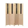 Biombo de madera maciza y ratán de papel estilo chino para sala de estar, entrada de hotel, fondo plegable para comedor, pared divisoria móvil para viviendas de alquiler