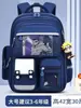 Nova Mochila Escolar para Meninos e Meninas do Ensino Fundamental Séries 1-3-6 Mochila Escolar Infantil Britânica de Grande Capacidade com Alça de Ombro