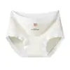 Ropa interior cómoda de algodón puro de cintura media para tallas grandes de mujer, entrepierna antibacteriana 10A, bragas tipo triángulo transpirables para mujer anti-enrollado