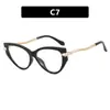 Gafas de Sol Kedun Ojo de Gato con Cadena 2025 Nueva Moda Estilo Europeo y Americano Gafas de Sol de Personalidad Gafas de Sol Versátiles de Moda para Mujer
