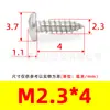 Tornillos Autorroscantes de Cabeza de Pan Phillips de Hierro Niquelado Gb845 Tornillos Autorroscantes de Cabeza Semi-Redonda Pa M1M2M3M4M5M6
