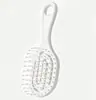 Mini peine elástico portátil para colgar con diseño hueco para alisar el cabello, peine de bolsillo para niñas, peine para masaje del cuero cabelludo y dar volumen al cabello