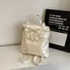 Bolso de Mano Versátil Estilo Coreano Femenino 2026 Nuevo Adorno de Encaje Alta Apariencia Mochila Casual