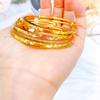 Pulsera Antigua Chapada en Oro Que Trae Amor y Compañía, con Diseño de Empujar y Tirar, Latón de Alta Gama con Patrón de Cielo Estrellado Chapado en Oro Que No Se Desvanecerá Fácilmente