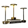 Lámpara de Mesa de Cruz de Cristal Mesita de Noche Escritorio Bar Luz Ambiental Restaurante Control Táctil Recargable Luz Nocturna Camping Luz LED