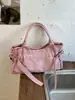 Bolso de mujer 2024 nuevo estilo coreano bolso tote plisado, fresco y artístico de verano, casual y hermoso, bolso de gran capacidad