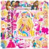 50 novos Barbie Barbie adesivos adesivos adesivos saco de volta decoração dos desenhos animados adesivos copo térmico