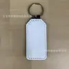 Adequado para chaveiro de couro PU de transferência térmica impressão em um lado material em branco DIY atacado múltiplos estilos impressos